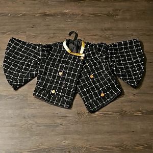 SHEIN women's small bat-wing sleeved poncho sweater